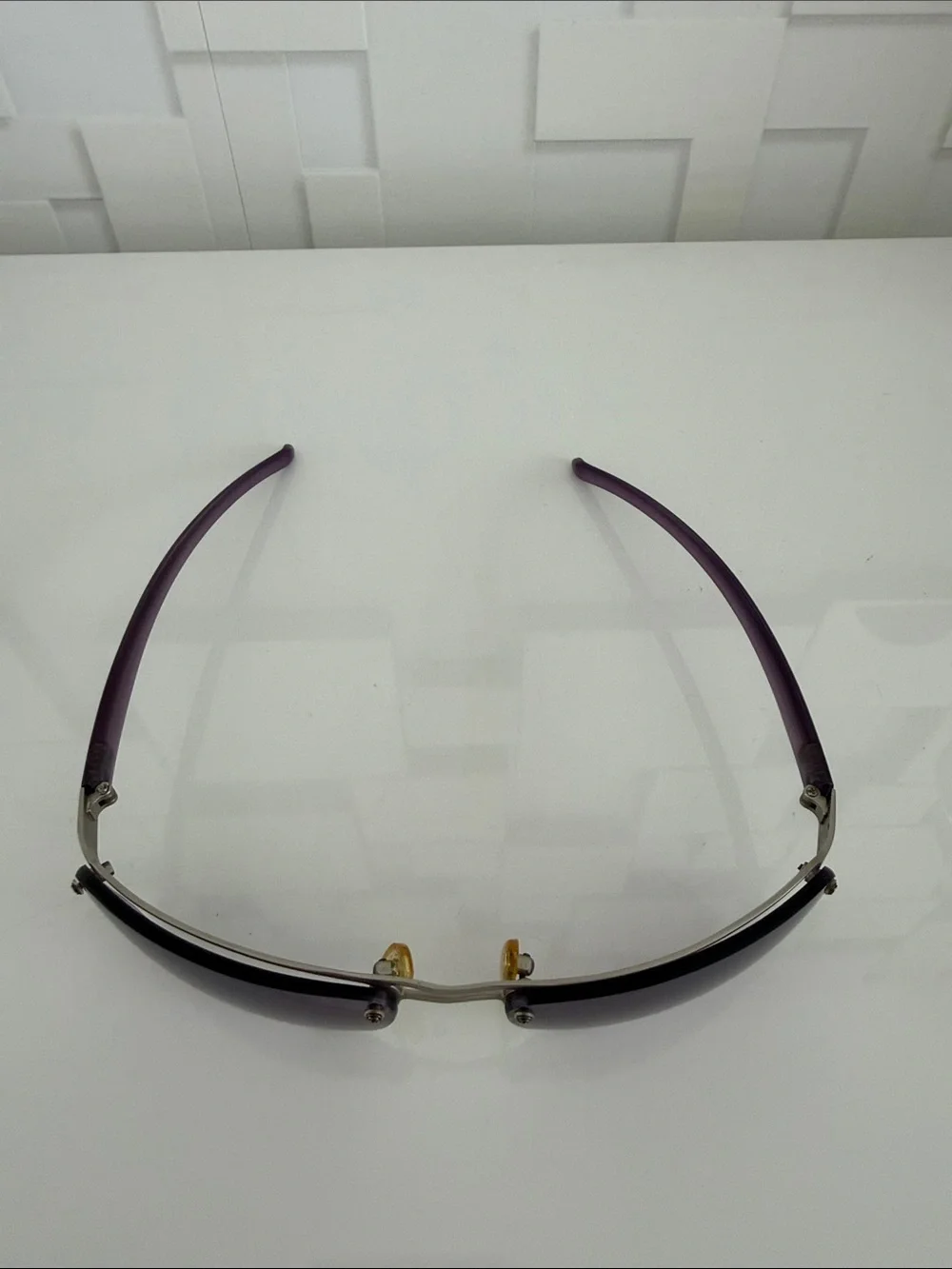 Stylish Purple Rimless Women's Sunglasses